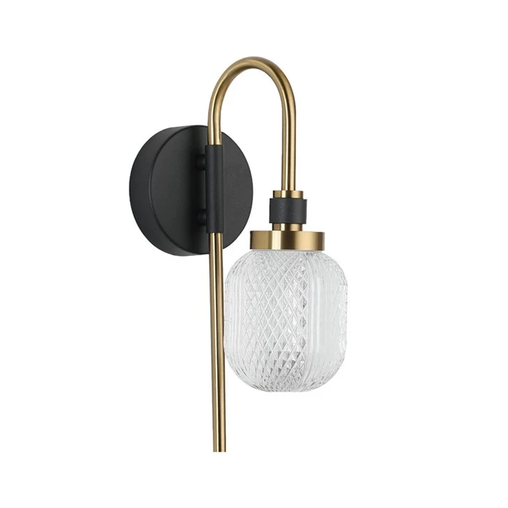 Textured Glass Luxury Wall Lamp Series KJ3334 factory
